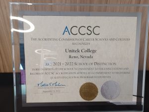Unitek College to Receive School of Distinction Award in Nevada
